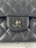 CHANEL Black Caviar Classic Jumbo Double Flap Bag