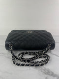 CHANEL Black Caviar Classic Jumbo Double Flap Bag