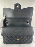 CHANEL Black Caviar Classic Jumbo Double Flap Bag