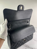 CHANEL Black Caviar Classic Jumbo Double Flap Bag