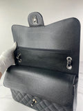 CHANEL Black Caviar Classic Jumbo Double Flap Bag