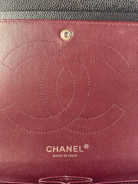 CHANEL Black Caviar Classic Jumbo Double Flap Bag