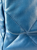 CHANEL Blue Large Quilted 19 Flap Bag