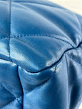 CHANEL Blue Large Quilted 19 Flap Bag