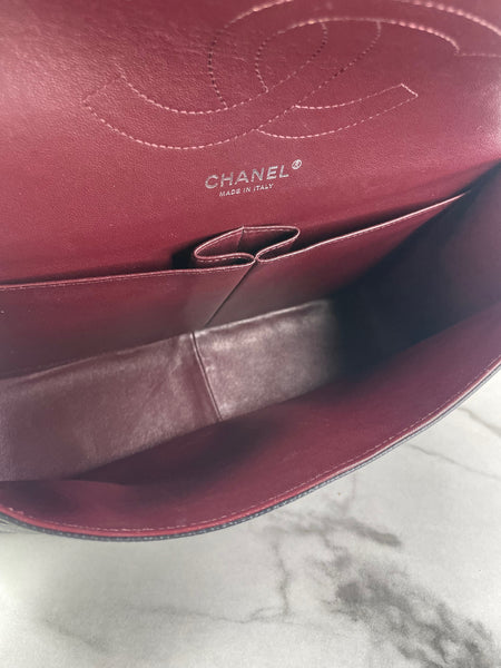 CHANEL Black Caviar Classic Jumbo Double Flap Bag