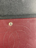CHANEL Black Caviar Classic Jumbo Double Flap Bag