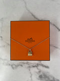 HERMES Birkin Amulettes Rose Gold Diamond Pendant Necklace