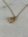 HERMES Birkin Amulettes Rose Gold Diamond Pendant Necklace