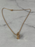 HERMES Birkin Amulettes Rose Gold Diamond Pendant Necklace