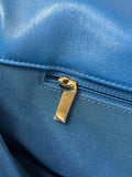 CHANEL Blue Large Quilted 19 Flap Bag