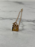 HERMES Birkin Amulettes Rose Gold Diamond Pendant Necklace