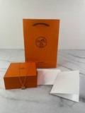 HERMES Birkin Amulettes Rose Gold Diamond Pendant Necklace