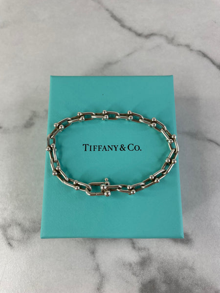 Tiffany Hardwear Sterling Silver Small Link Bracelet Size Small