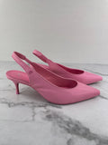 CHRISTIAN LOUBOUTIN Calipso Pink Sporty Kate 55 leather slingback pumps Size 36.5