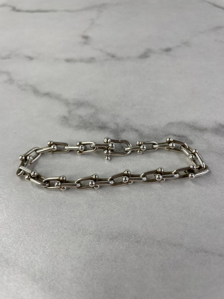 Tiffany Hardwear Sterling Silver Small Link Bracelet Size Small