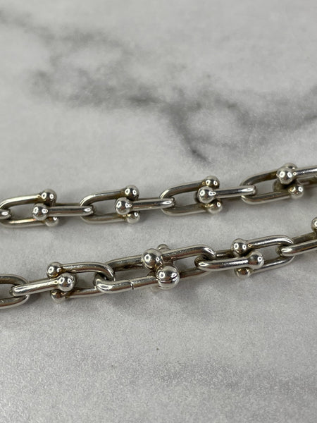 Tiffany Hardwear Sterling Silver Small Link Bracelet Size Small