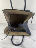 CELINE Navy Blue Leather Medium Phantom Luggage Tote Bag