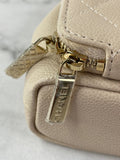 CHANEL Beige Caviar Quilted Mini CC Bucket Crossbody/Shoulder Bag