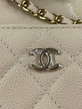 CHANEL Beige Caviar Quilted Mini CC Bucket Crossbody/Shoulder Bag