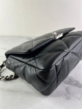 Chanel Black Lambskin Quilted Medium Chanel 19 Flap Shoulder/Crossbody Bag