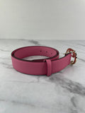 GUCCI Interlocking G Pink Belt Size 85/34