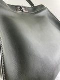 Fendi Verde Prato (Dark Green) Vitello Seta Shiny Nappa Large Peekaboo Iconic Satchel