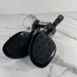 Givenchy Silver G Cube Sandals Size 37.5