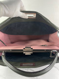 Fendi Verde Prato (Dark Green) Vitello Seta Shiny Nappa Large Peekaboo Iconic Satchel