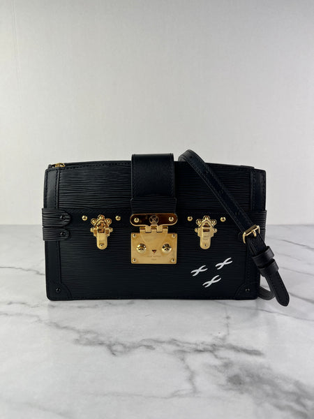 LOUIS VUITTON Black Epi Trunk Shoulder/Crossbody Bag