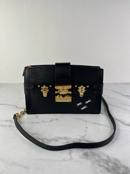 LOUIS VUITTON Black Epi Trunk Shoulder/Crossbody Bag