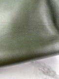Fendi Verde Prato (Dark Green) Vitello Seta Shiny Nappa Large Peekaboo Iconic Satchel