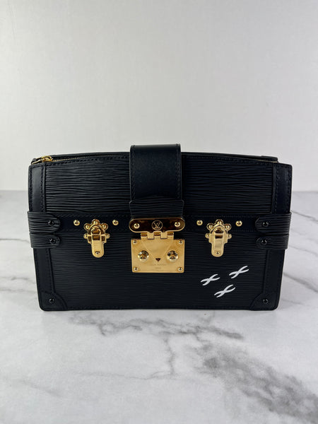 LOUIS VUITTON Black Epi Trunk Shoulder/Crossbody Bag