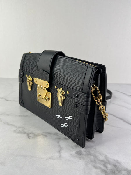 LOUIS VUITTON Black Epi Trunk Shoulder/Crossbody Bag