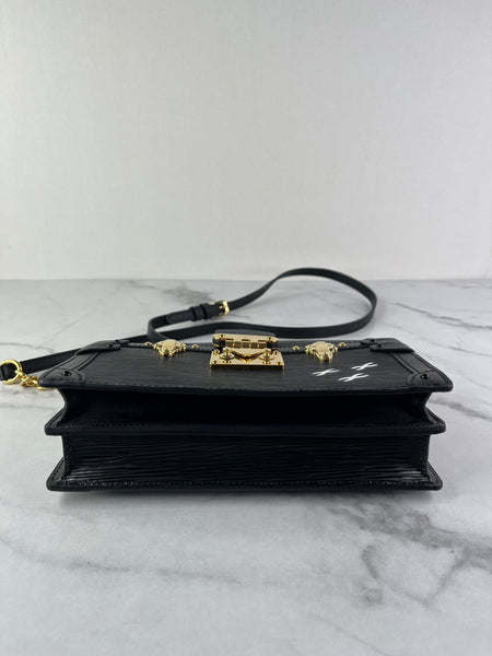LOUIS VUITTON Black Epi Trunk Shoulder/Crossbody Bag