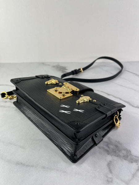 LOUIS VUITTON Black Epi Trunk Shoulder/Crossbody Bag
