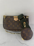 Louis Vuitton Khaki Multi Pochette Accessoires Crossbody/Shoulder Bag