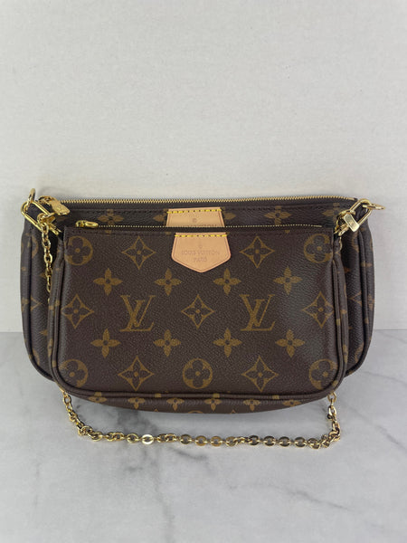 Louis Vuitton Khaki Multi Pochette Accessoires Crossbody/Shoulder Bag