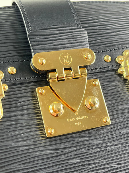 LOUIS VUITTON Black Epi Trunk Shoulder/Crossbody Bag
