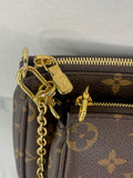 Louis Vuitton Khaki Multi Pochette Accessoires Crossbody/Shoulder Bag