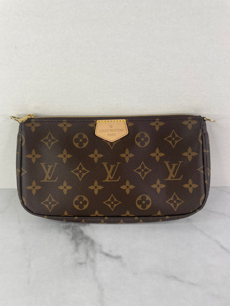 Louis Vuitton Khaki Multi Pochette Accessoires Crossbody/Shoulder Bag