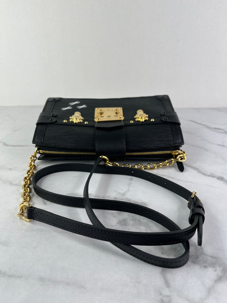 LOUIS VUITTON Black Epi Trunk Shoulder/Crossbody Bag