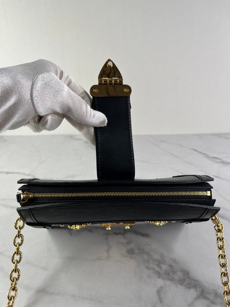 LOUIS VUITTON Black Epi Trunk Shoulder/Crossbody Bag