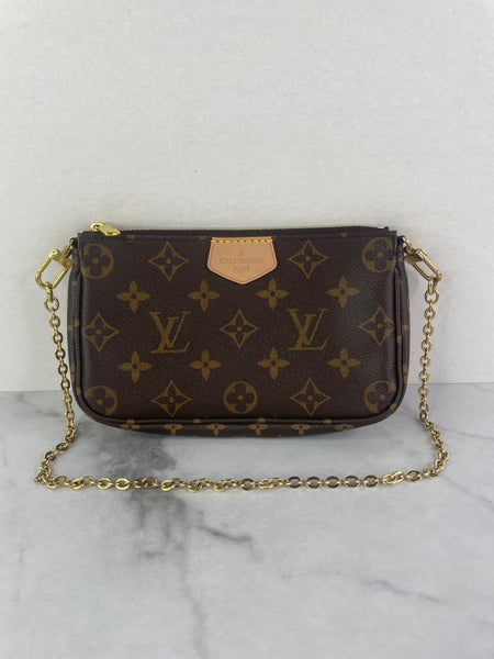 Louis Vuitton Khaki Multi Pochette Accessoires Crossbody/Shoulder Bag
