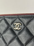 Chanel Classic Black Caviar Quilted Medium Zipped Pouch/Clutch