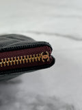 Chanel Classic Black Caviar Quilted Medium Zipped Pouch/Clutch