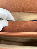 GUCCI Cloche Rose Pink Monogram Textured Dollar Calfskin Small Ophidia Chain Shoulder/Crossbody Bag