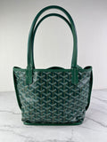 GOYARD Green Goyardine Reversible Mini Anjou Shoulder Bag