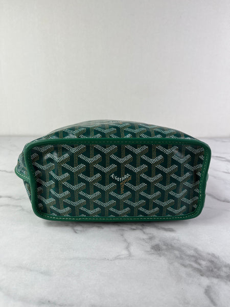 GOYARD Green Goyardine Reversible Mini Anjou Shoulder Bag