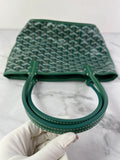 GOYARD Green Goyardine Reversible Mini Anjou Shoulder Bag