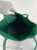 GOYARD Green Goyardine Reversible Mini Anjou Shoulder Bag